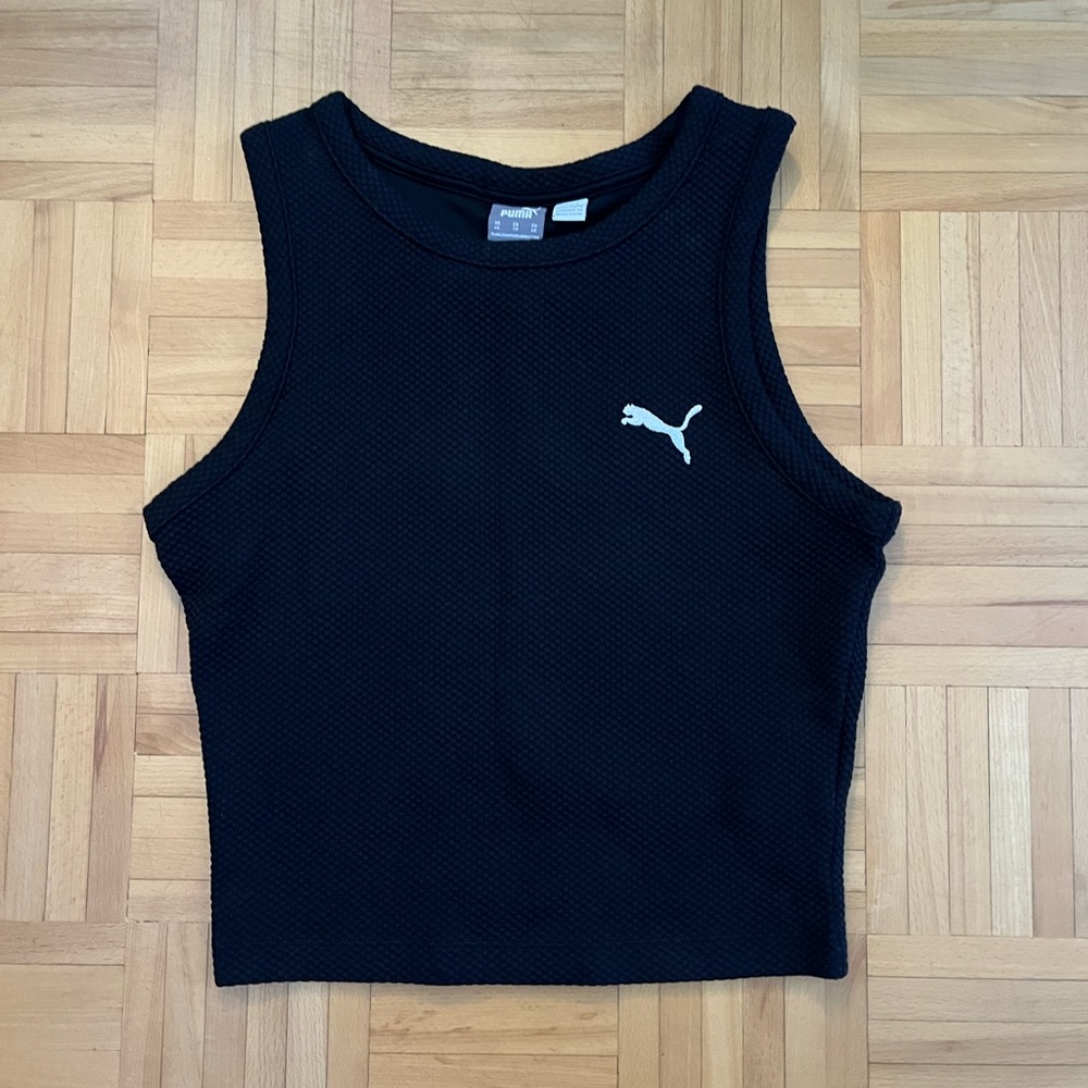Puma Black Athletic Crop Top  (Size XS)